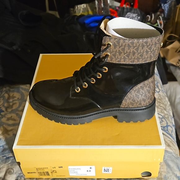 Michael Kors Patent Leather Alistair Bootie - Picture 1 of 12